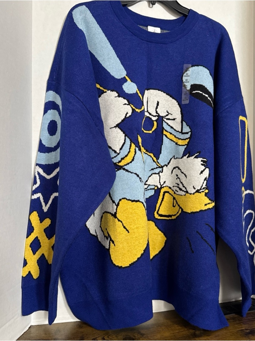 Disney Donald Duck Pullover Knit Sweater for Adults Size 2XL Brand New With Tags - Picture 4 of 11